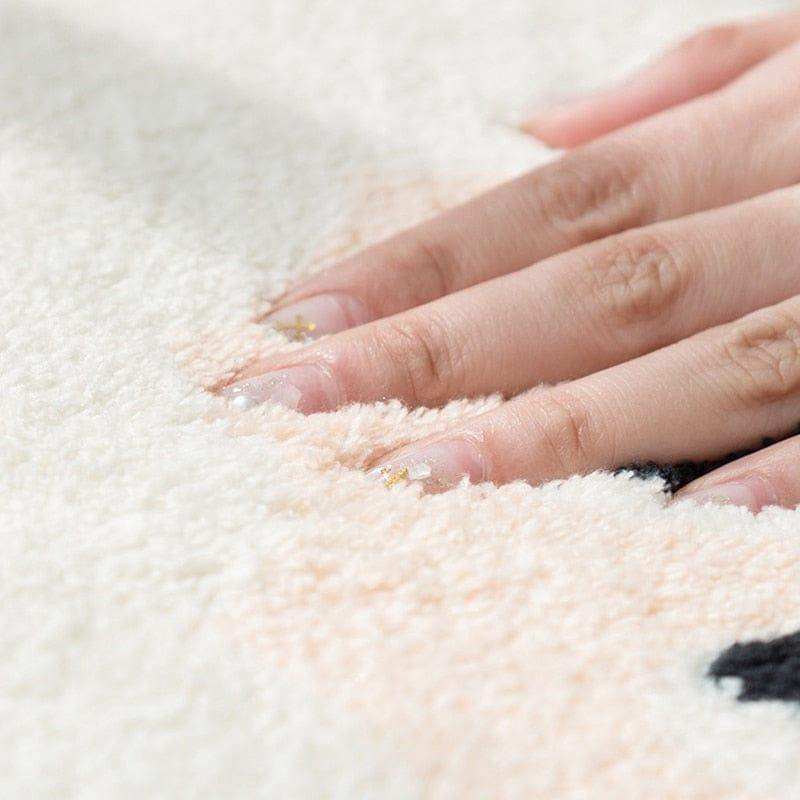Tapis Cœur “Girls Don’t Cry” – Déco Pop & Confort Douillet