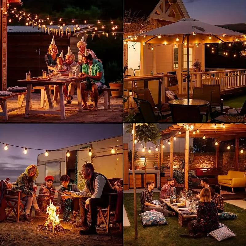 Guirlande Lumineuse Guinguette pour Extérieur – Ambiance Chaleureuse et Authentique