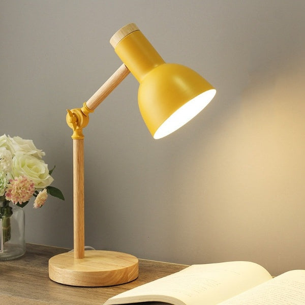 Lampe de Bureau LED Bois & Métal Style Scandinave