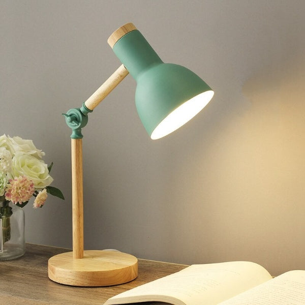 Lampe de Bureau LED Bois & Métal Style Scandinave