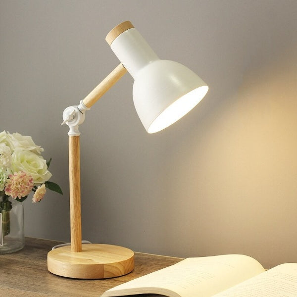 Lampe de Bureau LED Bois & Métal Style Scandinave
