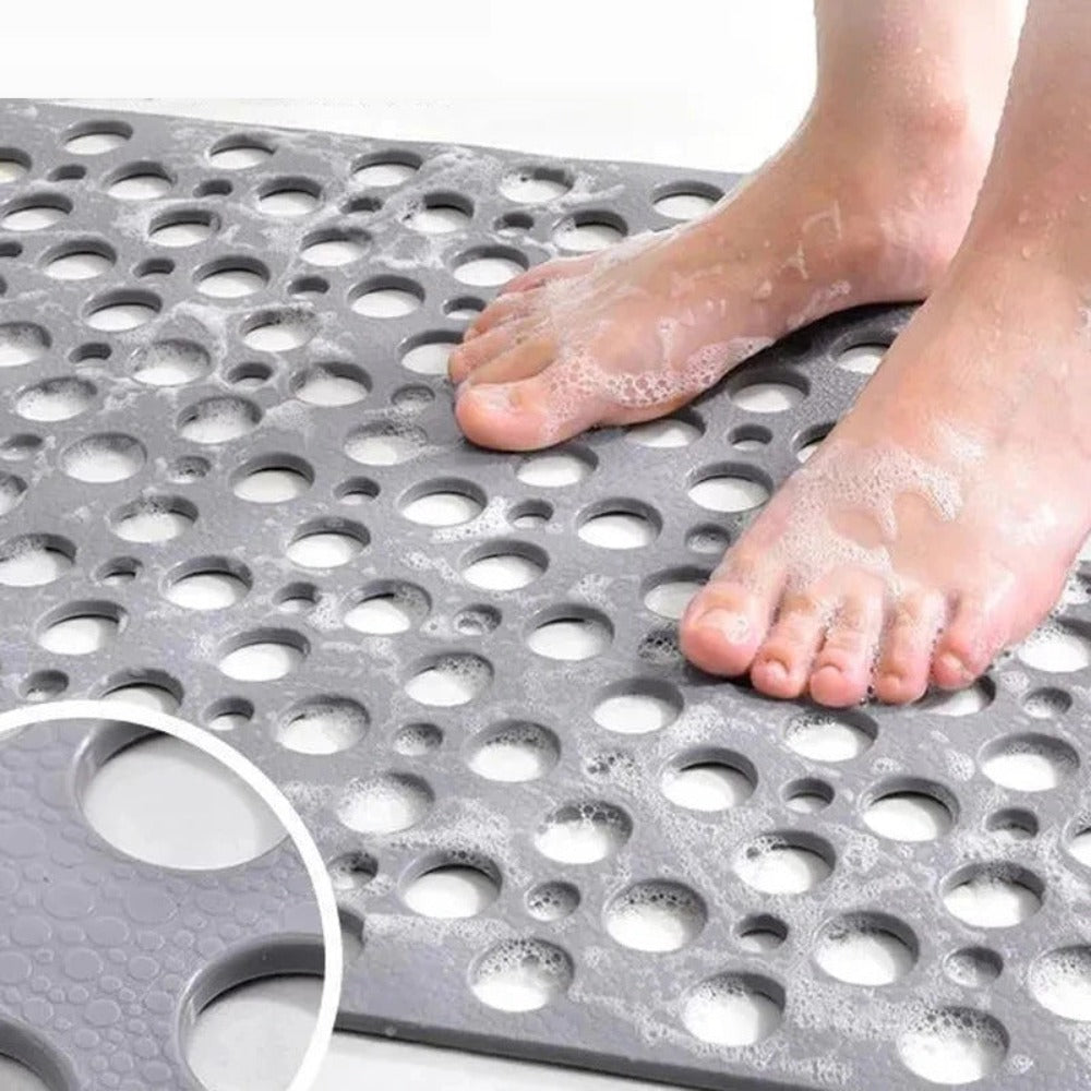 Tapis de Douche Antidérapant avec Drainage Rapide