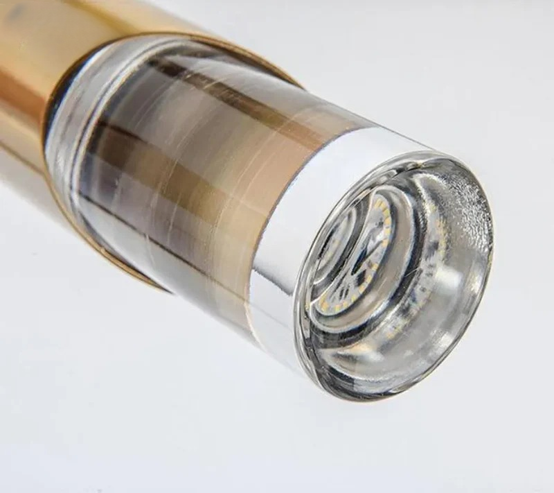 Suspension LED Nordique Tube Noir ou Doré Moderne