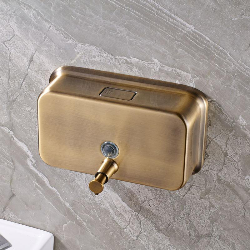 Distributeur de Savon Mural Métal Bronze Antique 40oz
