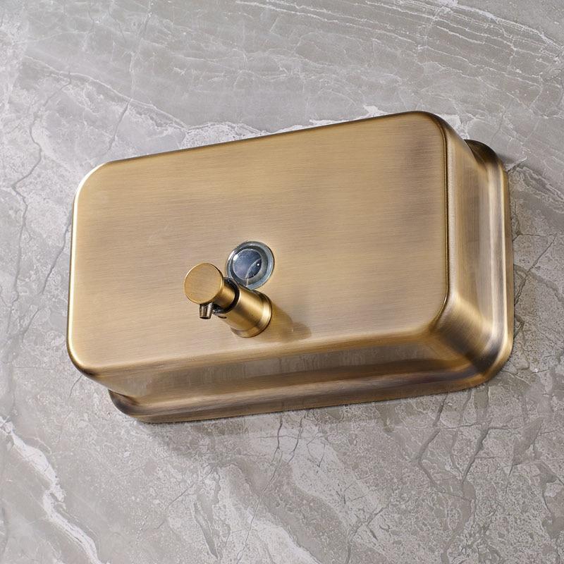 Distributeur de Savon Mural Métal Bronze Antique 40oz