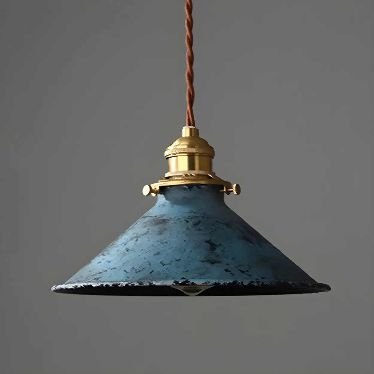 Suspension Industrielle Vintage Cône Métal