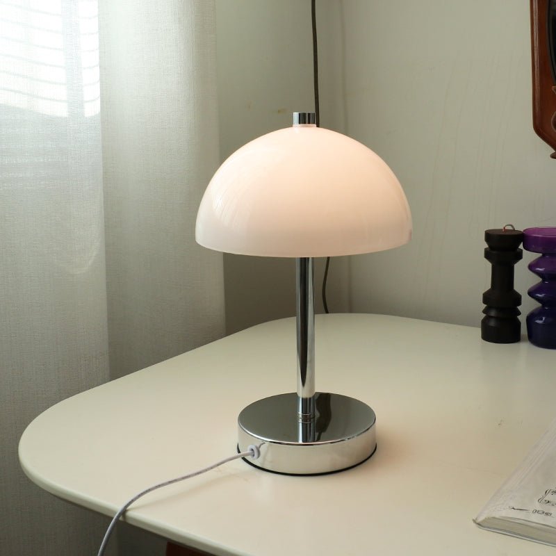 Lampe de Table Bauhaus en Verre Soufflé, USB, 34cm