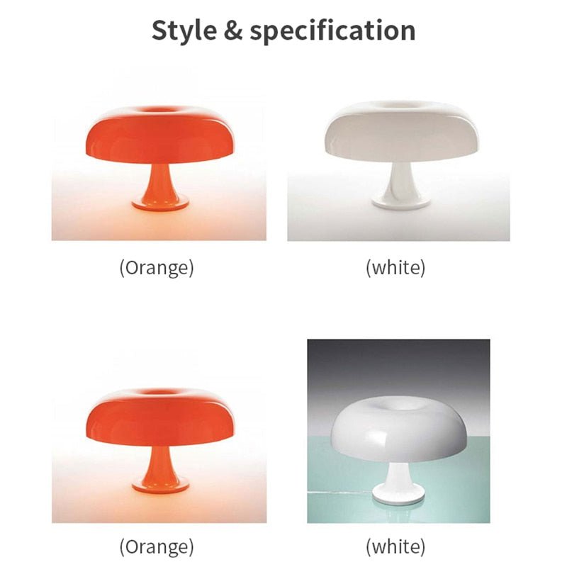 Lampe de Table | Design Italien Champignon LED - Élégante et Unique