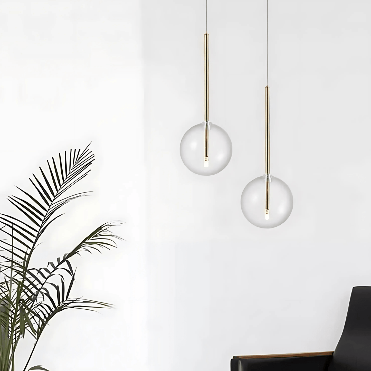 Jasper Collection - Suspension Moderne en Verre et Métal
