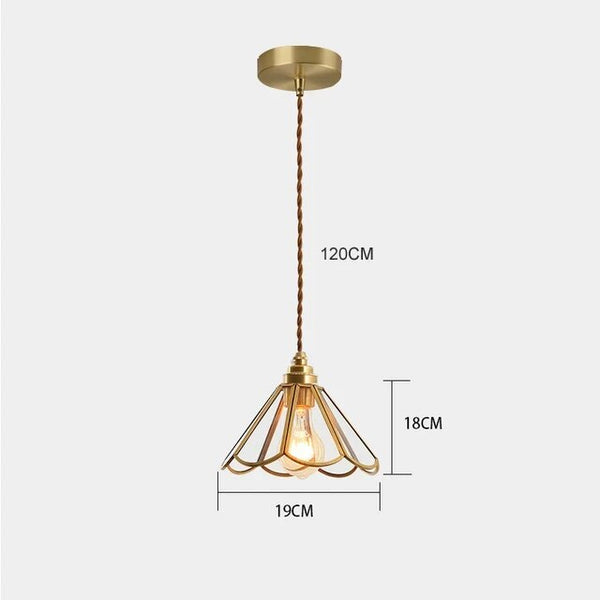 Lampe Suspendue en Verre Coloré – Élégance Classique et Ambiance Artistique
