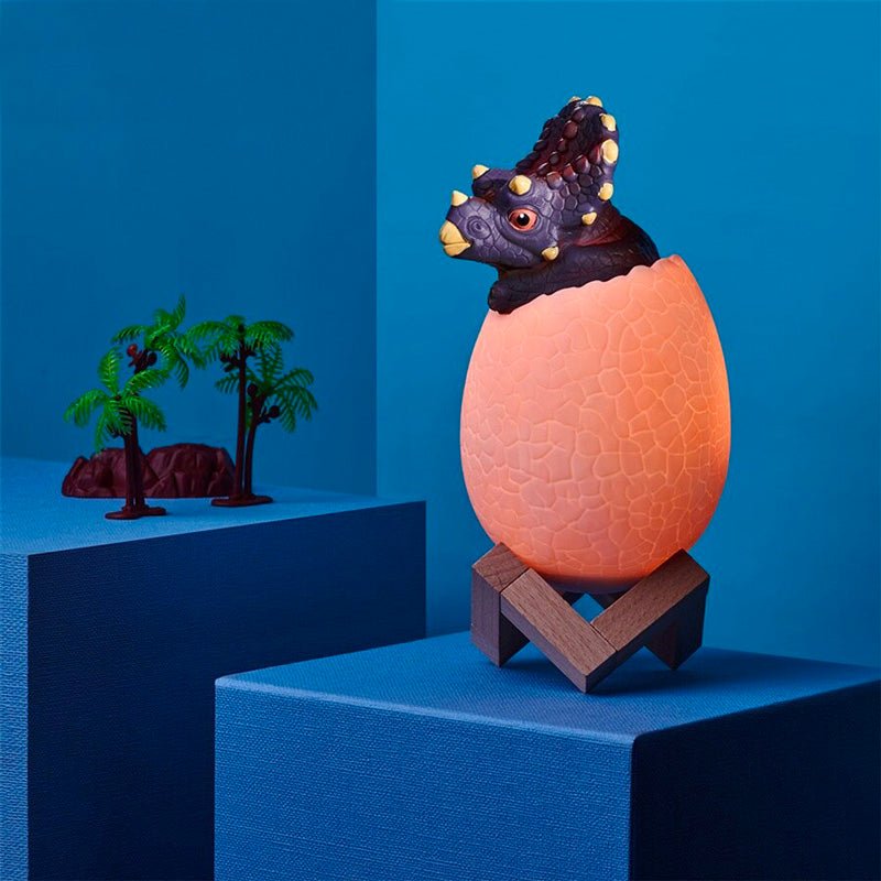 Lampe de Chevet Dinosaure Enfant – Veilleuse Œuf LED Multicolore avec Télécommande