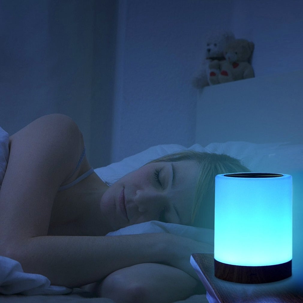 Lampe de Chevet Tactile LED Sans Fil – 6 Couleurs RGB Rechargeable