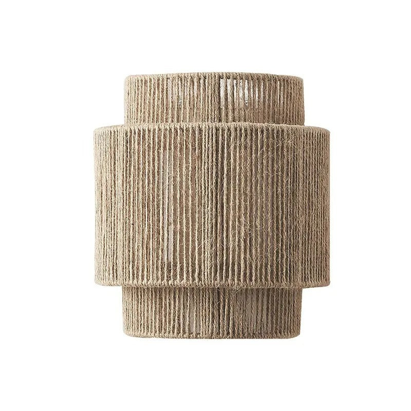 Applique Murale en Corde de Rattan – Un Éclairage Naturel et Chaleureux pour Votre Intérieur