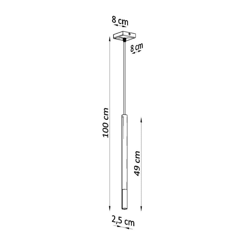 Suspension Cuisine Design Métal Noir et Cuivre LED 12W