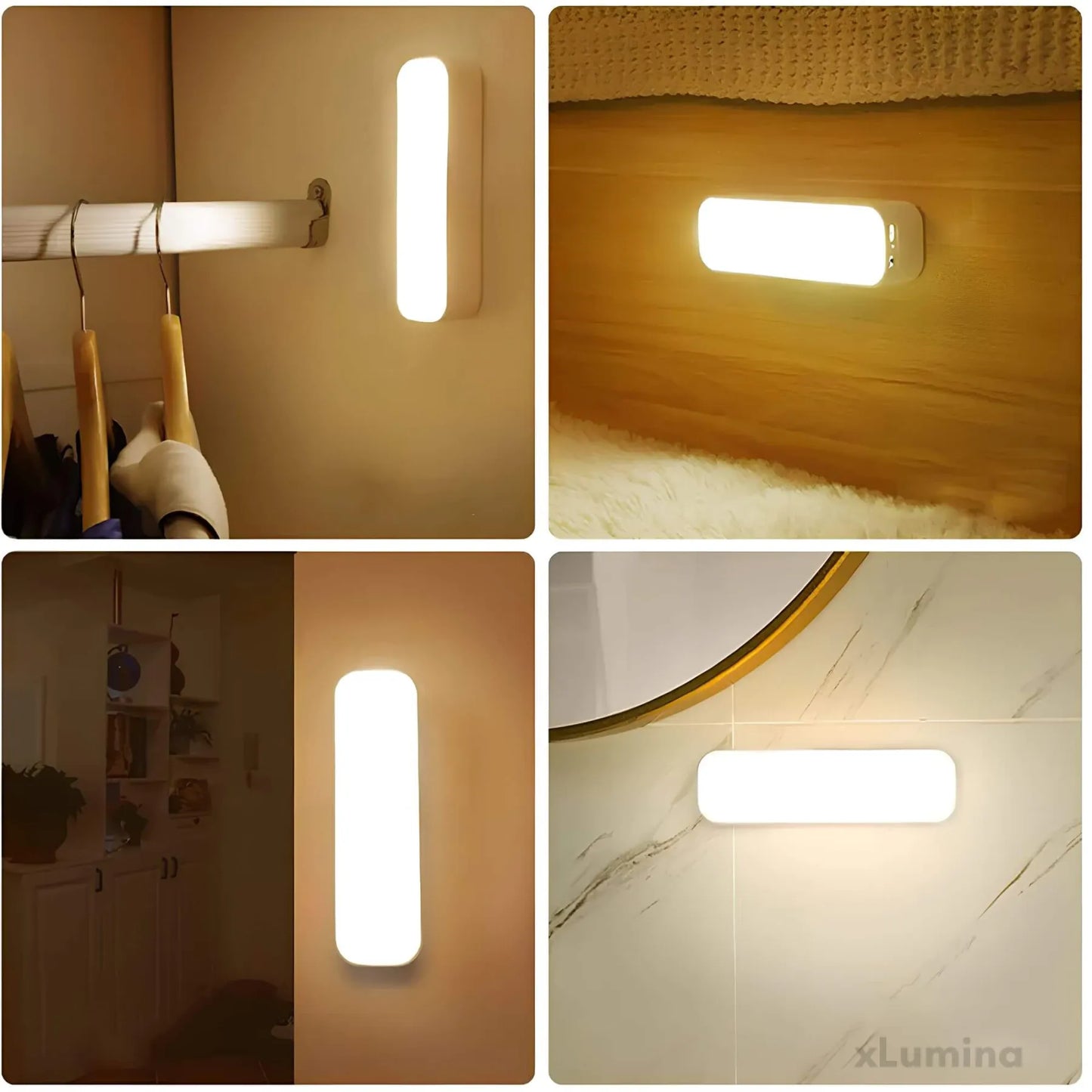 LED Motion – Lampe Murale Sans Fil à Détecteur de Mouvement et Recharge USB