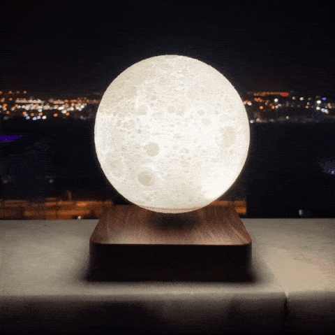 Floating Moon | Lampe Mond flottante avec Technologie Magnétique