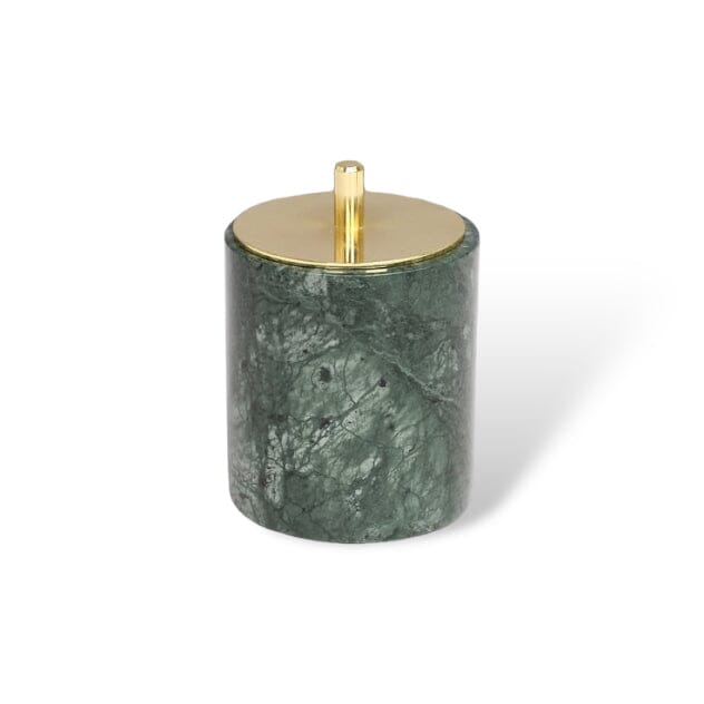 Ensemble d'Accessoires de Salle de Bain en Marbre Vert Émeraude – Élégance Naturelle et Raffinée