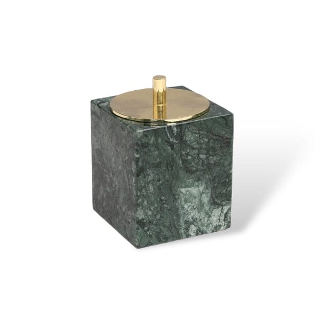 Ensemble d'Accessoires de Salle de Bain en Marbre Vert Émeraude – Élégance Naturelle et Raffinée