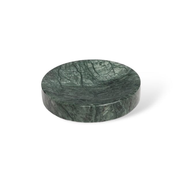 Ensemble d'Accessoires de Salle de Bain en Marbre Vert Émeraude – Élégance Naturelle et Raffinée