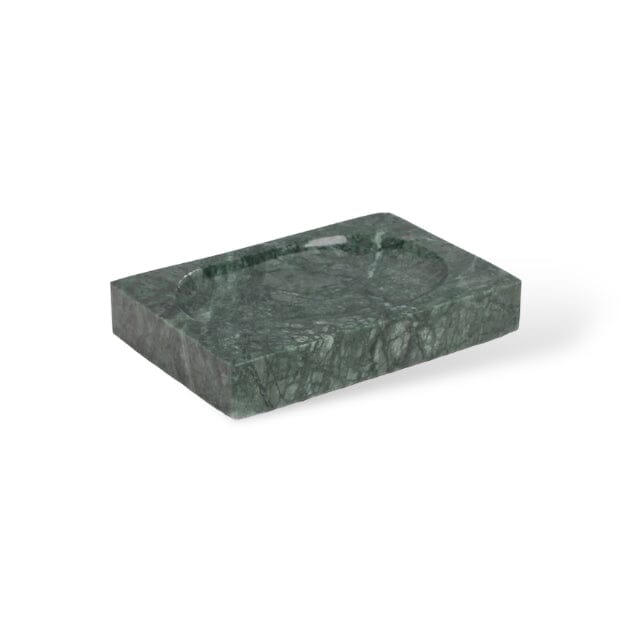 Ensemble d'Accessoires de Salle de Bain en Marbre Vert Émeraude – Élégance Naturelle et Raffinée