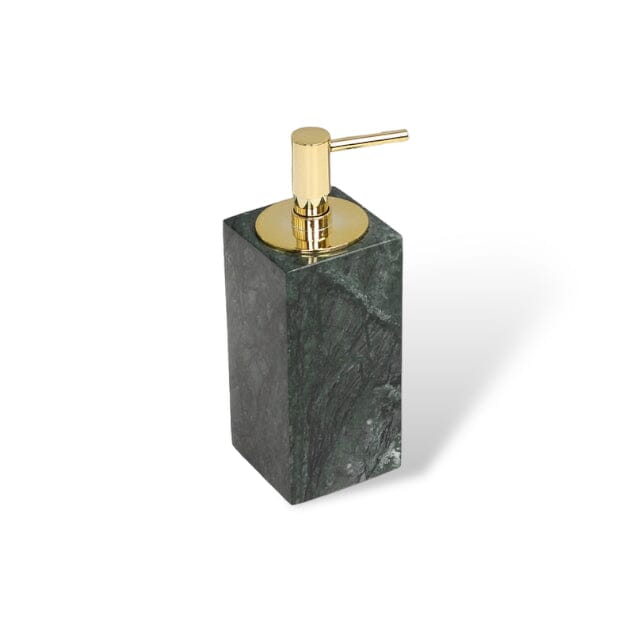 Ensemble d'Accessoires de Salle de Bain en Marbre Vert Émeraude – Élégance Naturelle et Raffinée