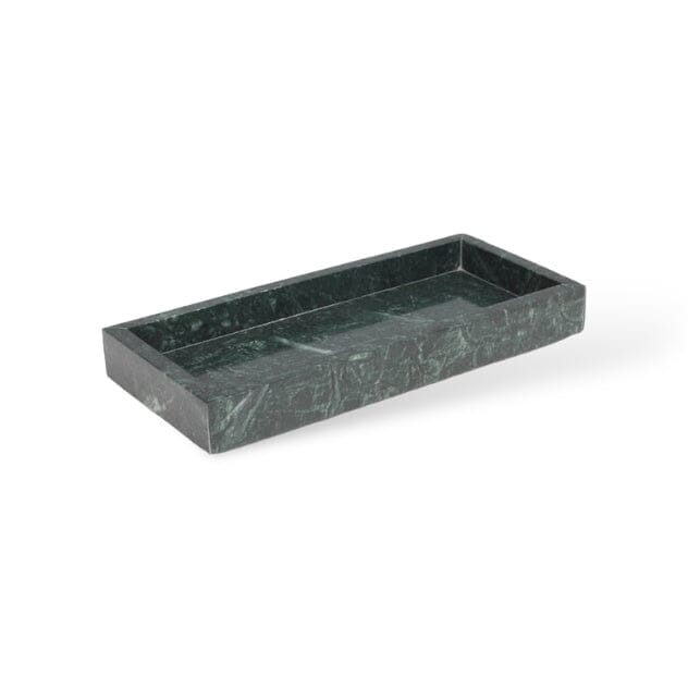 Ensemble d'Accessoires de Salle de Bain en Marbre Vert Émeraude – Élégance Naturelle et Raffinée