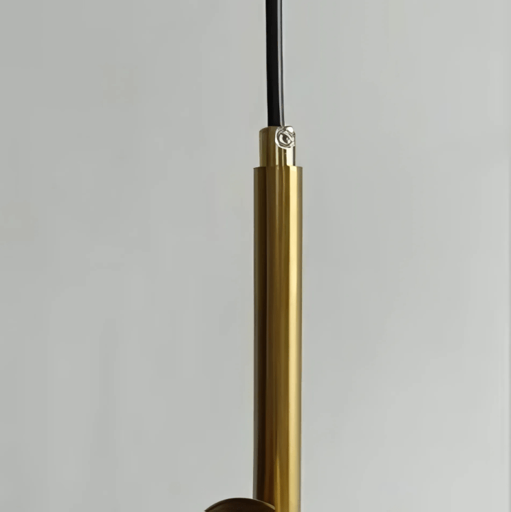 Suspension Luminaire Moderne, Métal & Verre, G4, 1.2m