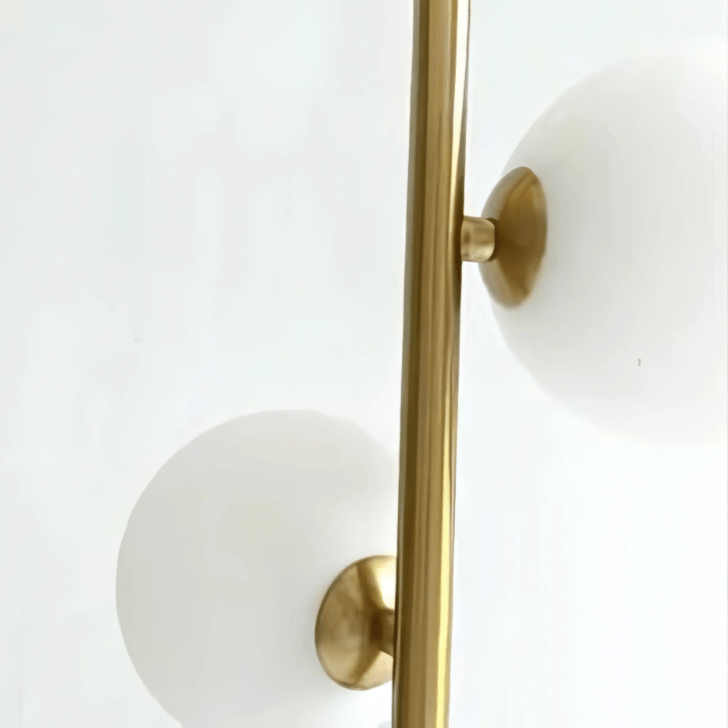 Suspension Luminaire Moderne, Métal & Verre, G4, 1.2m