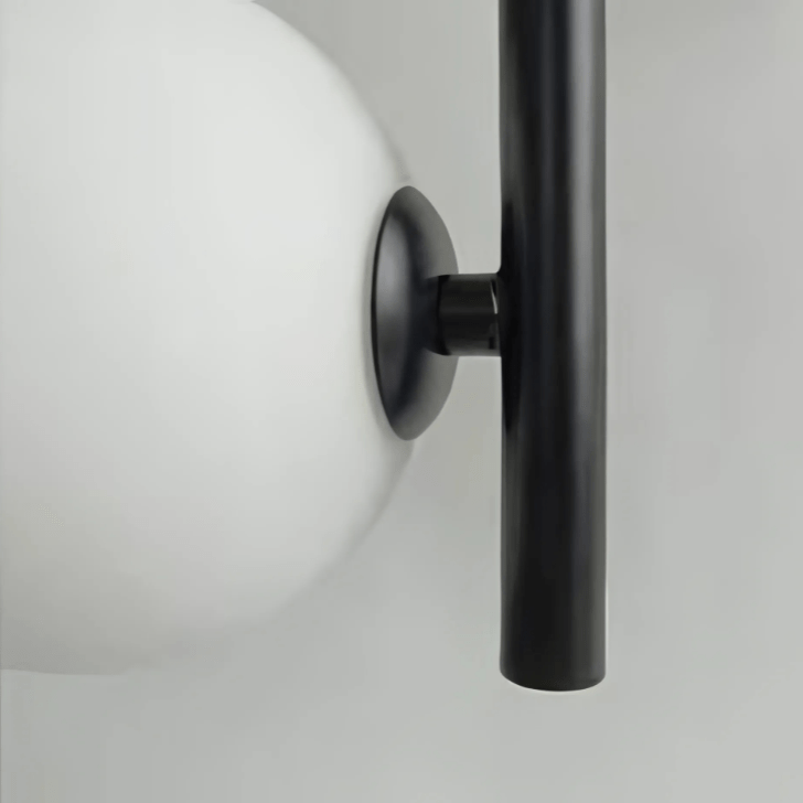 Suspension Luminaire Moderne, Métal & Verre, G4, 1.2m