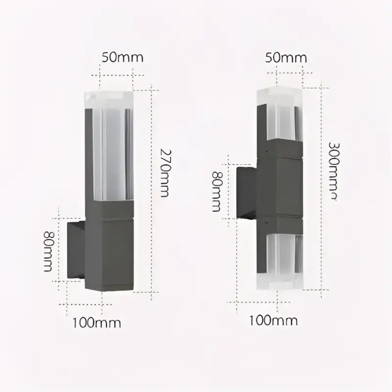 Applique Murale Extérieure LED Noire IP65