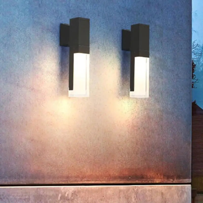 Applique Murale Extérieure LED Noire IP65