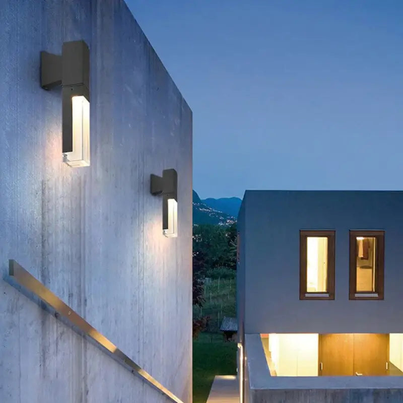 Applique Murale Extérieure LED Noire IP65