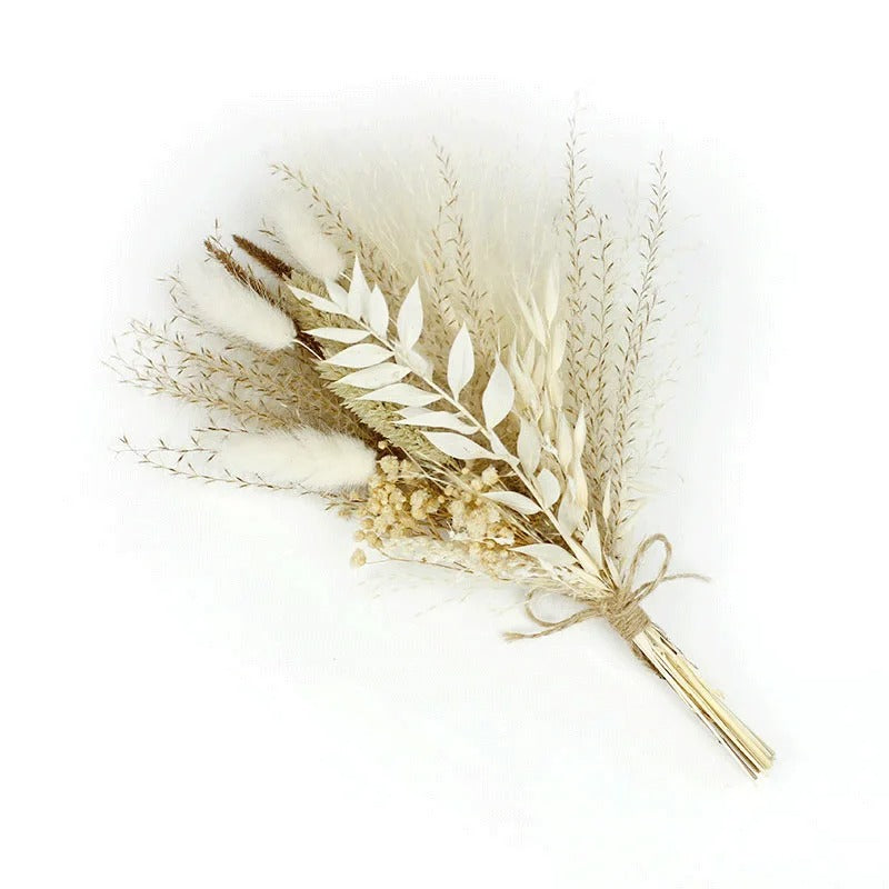 Bouquet Artificiel Herbes Séchées, 30cm, Style Bohème