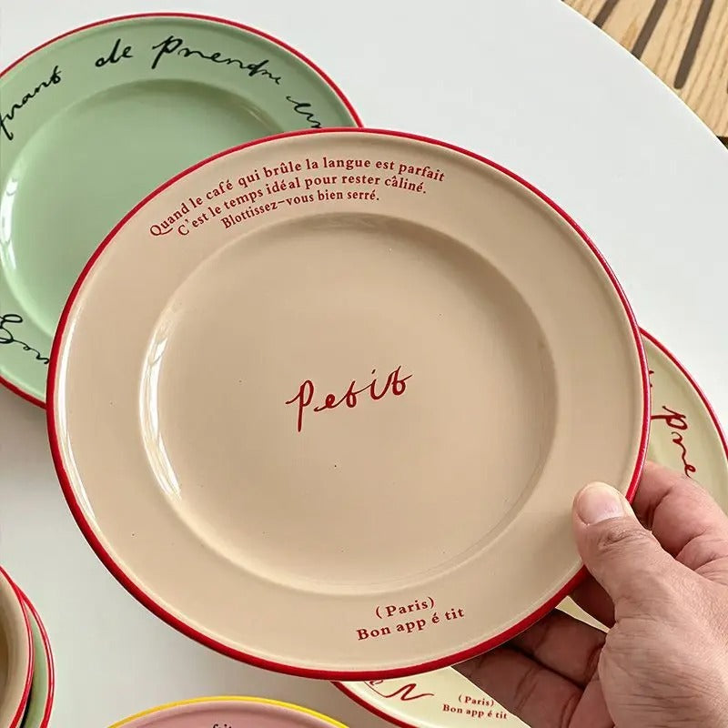 Assiette Josephine Pastel, Style Français Déco