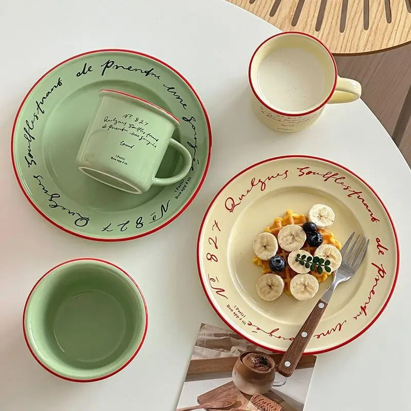 Assiette Josephine Pastel, Style Français Déco