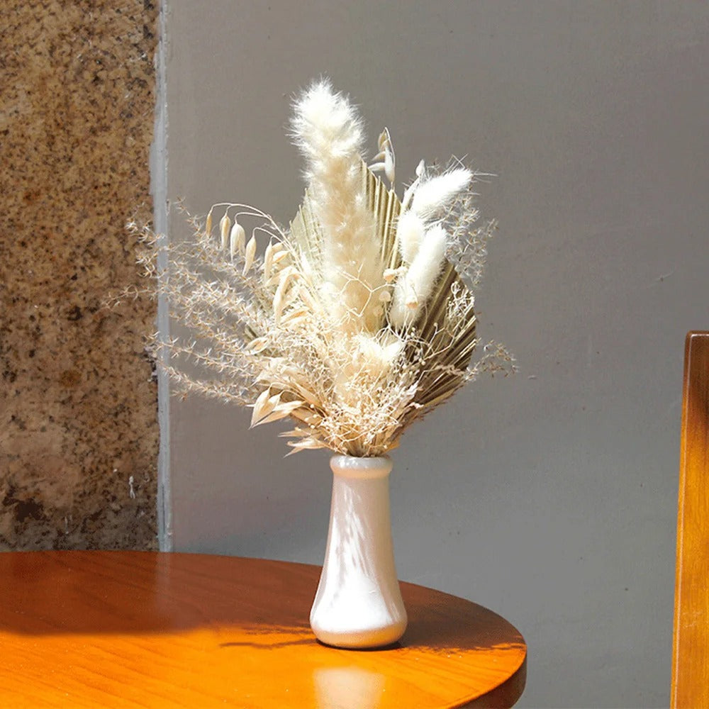 Bouquet Artificiel Herbes Séchées, 30cm, Style Bohème