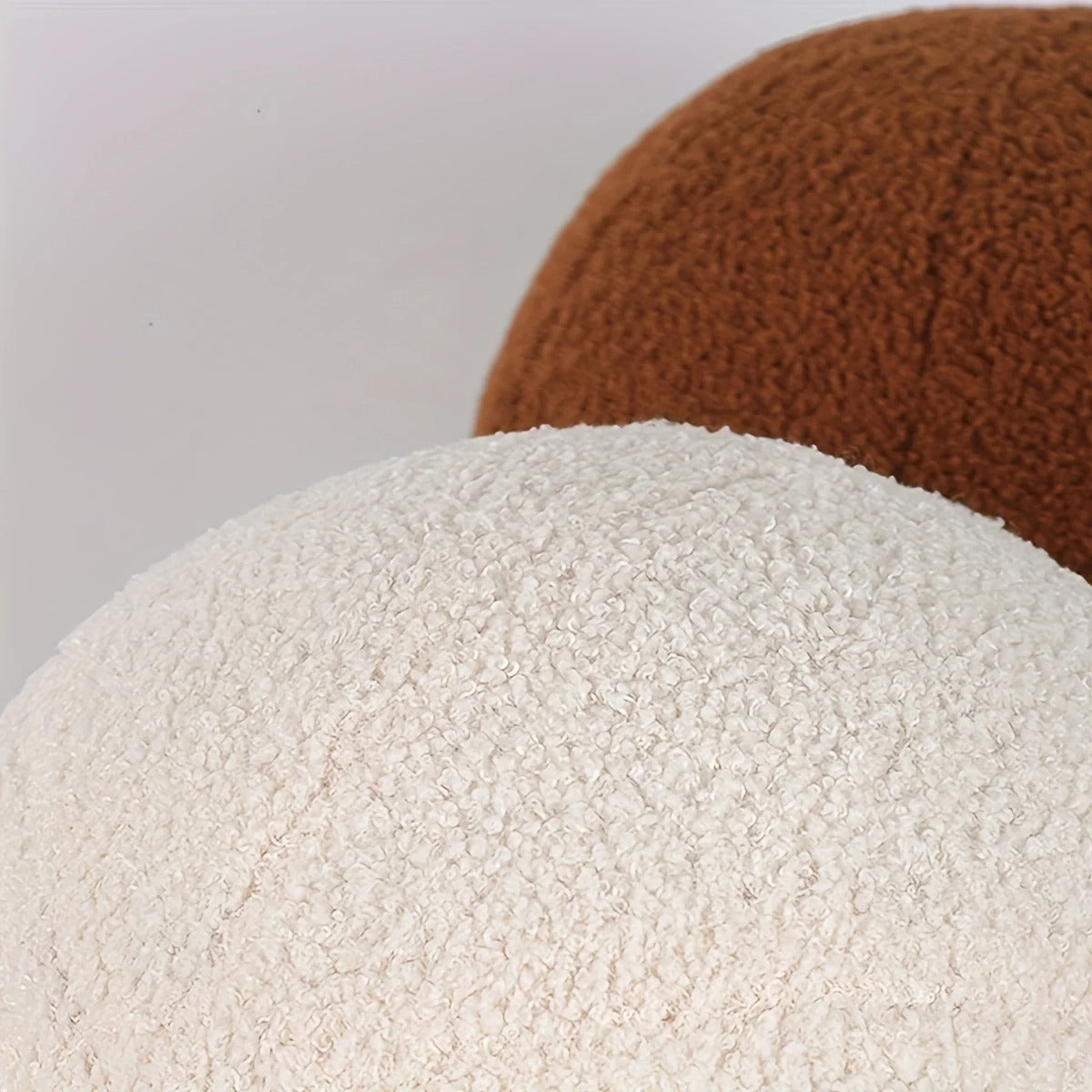Coussin Boule Déco, Housse Amovible, Confort Moelleux