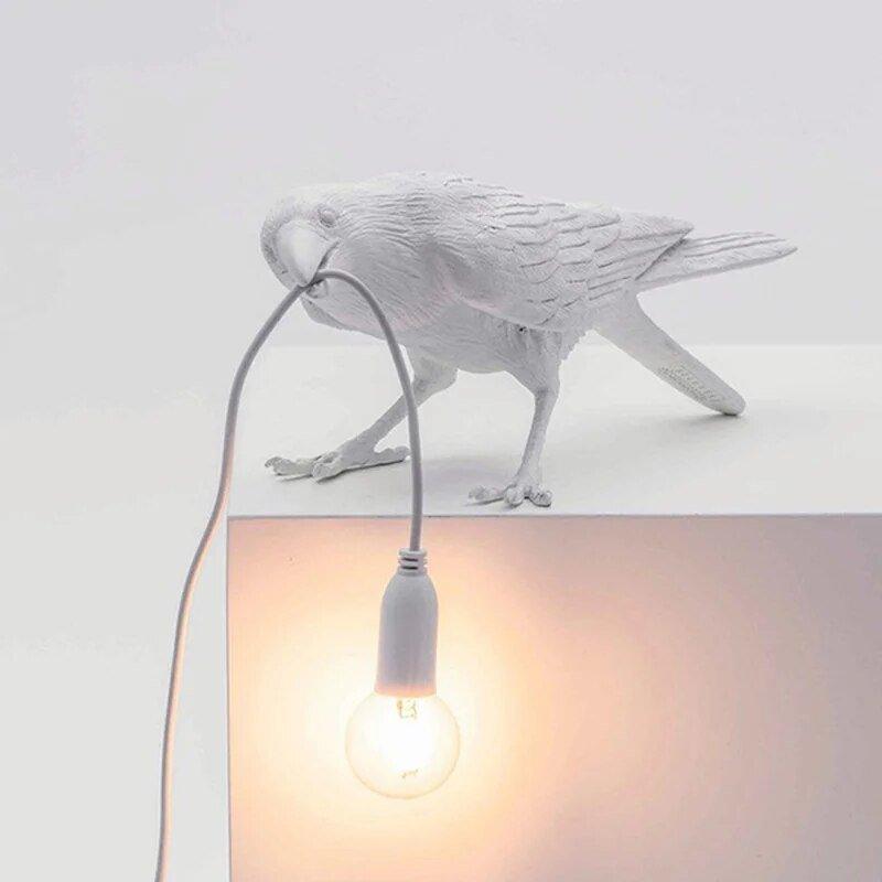 Lampe Oiseau Corbeau – Éclairage Décoratif Original pour Intérieur Moderne