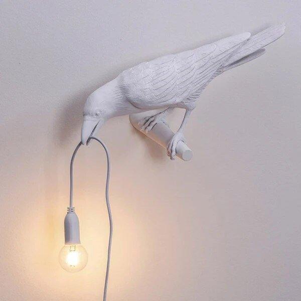 Lampe Oiseau Corbeau – Éclairage Décoratif Original pour Intérieur Moderne