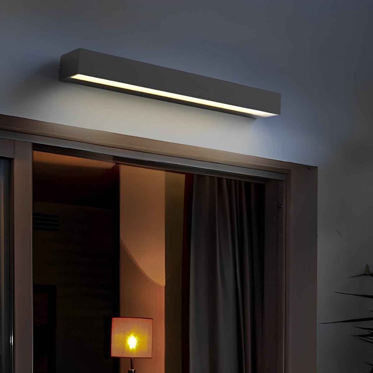 Applique Murale Extérieure LED Noire – Design Minimaliste Étanche