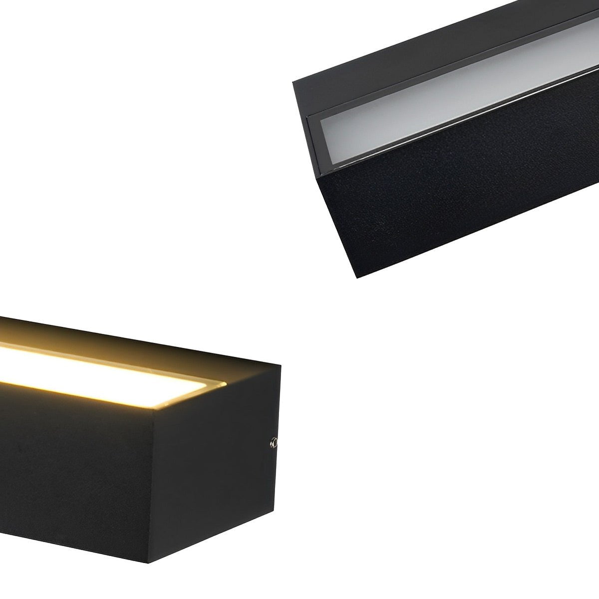 Applique Murale Extérieure LED Noire – Design Minimaliste Étanche
