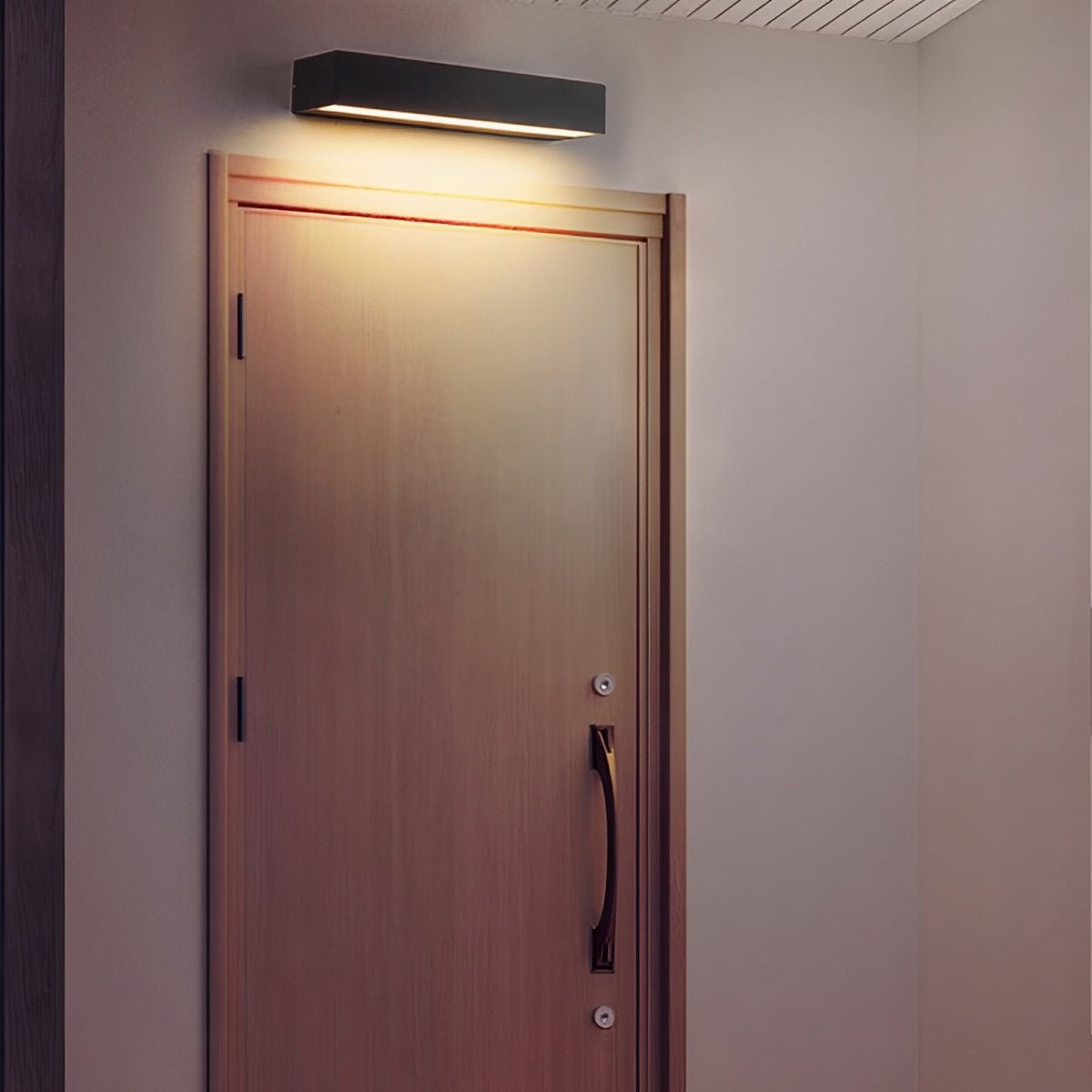 Applique Murale Extérieure LED Noire – Design Minimaliste Étanche