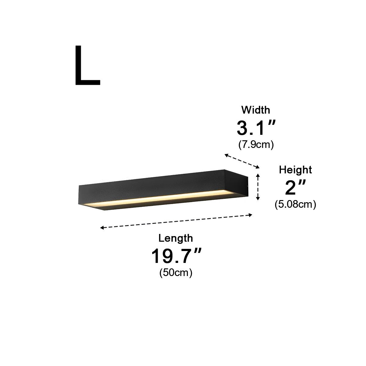 Applique Murale Extérieure LED Noire – Design Minimaliste Étanche