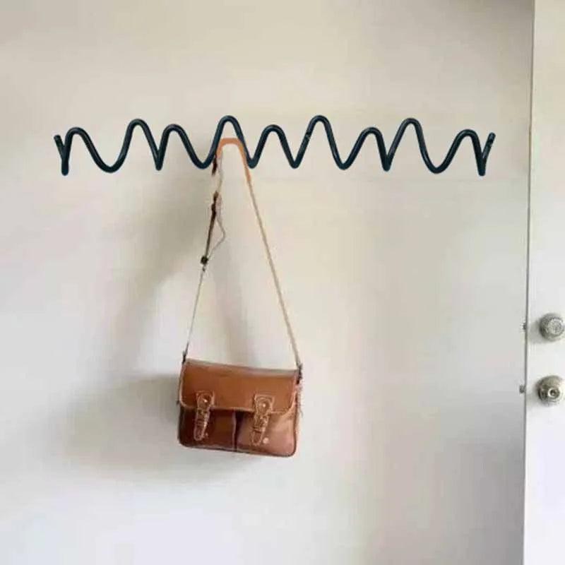Patère Murale Vague Minimaliste Métal Moderne