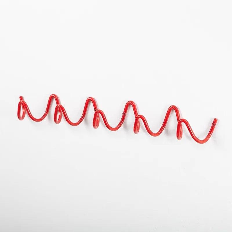 Patère Murale Vague Minimaliste Métal Moderne