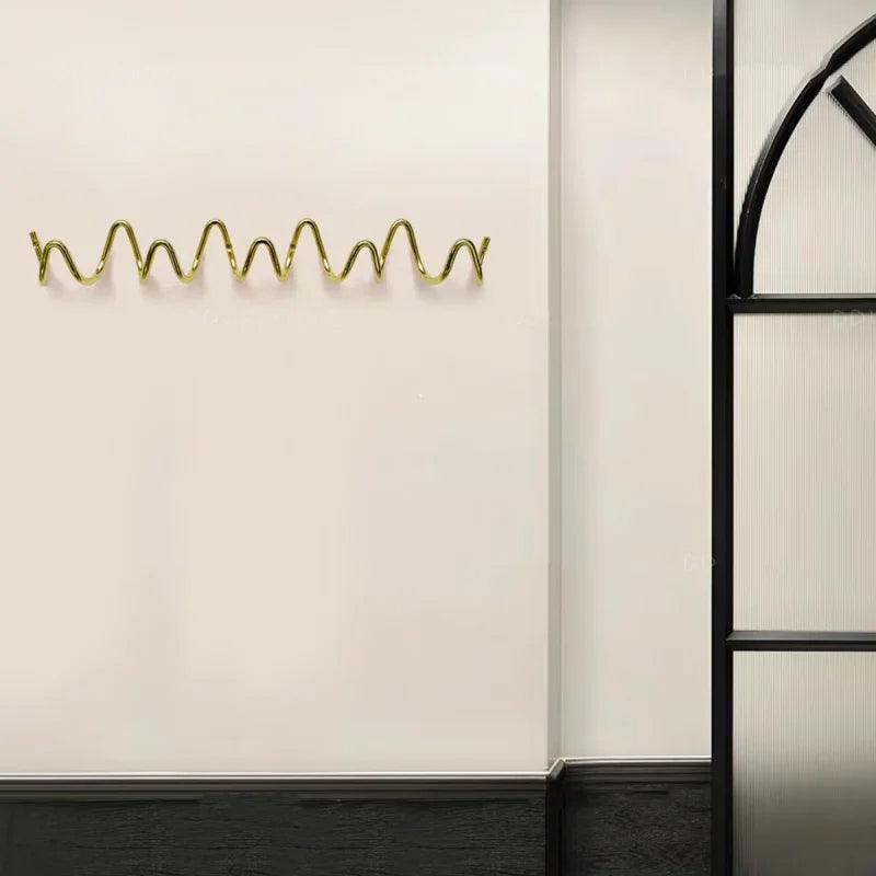 Patère Murale Vague Minimaliste Métal Moderne