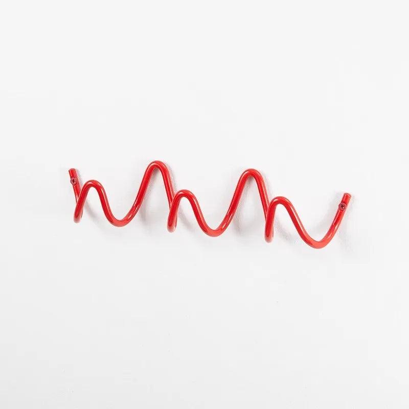 Patère Murale Vague Minimaliste Métal Moderne