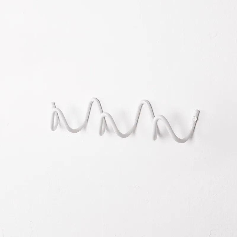 Patère Murale Vague Minimaliste Métal Moderne
