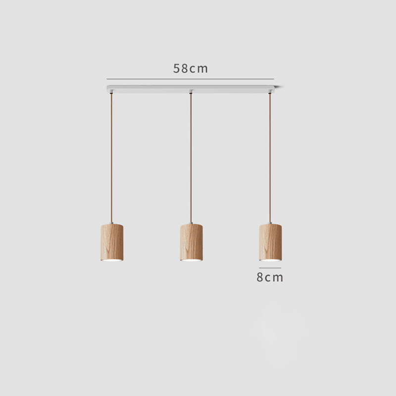 Suspension Minimaliste en Bois Massif – Élégance Naturelle pour Tous les Espaces
