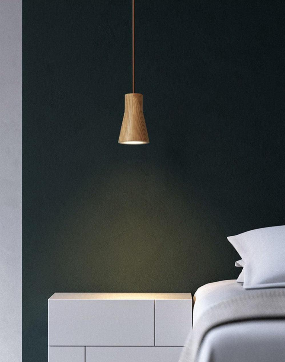 Suspension Minimaliste en Bois Massif – Élégance Naturelle pour Tous les Espaces